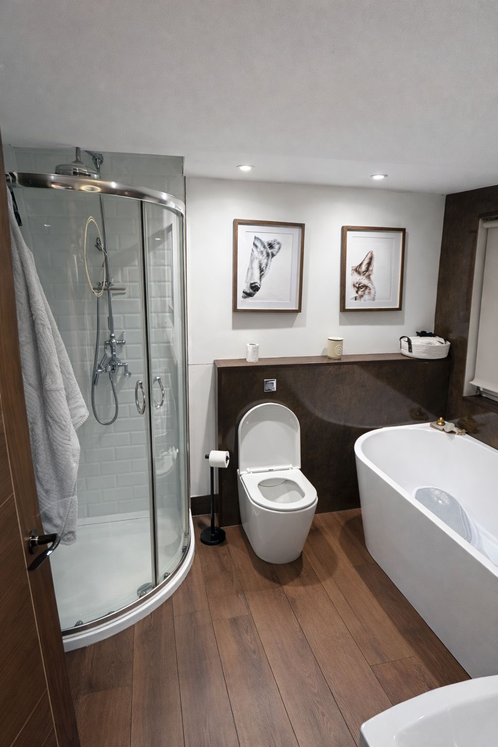 Walnut Family Bathroom — Bathroom renovation by NW Building Solutions Ltd