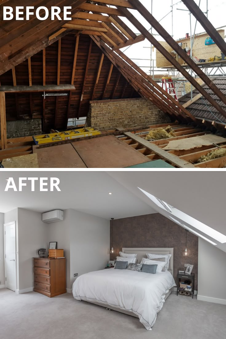 Loft Conversion — Before & After renovation by NW Building Solutions Ltd
